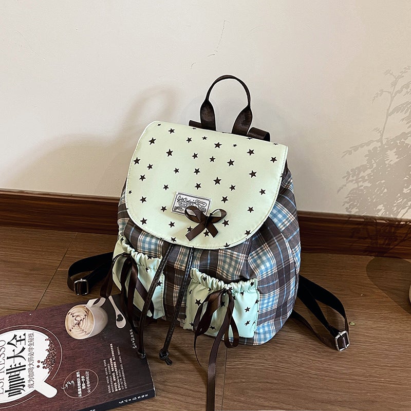 Kids Butterfly Bow Backpack Mint Green - Image 2