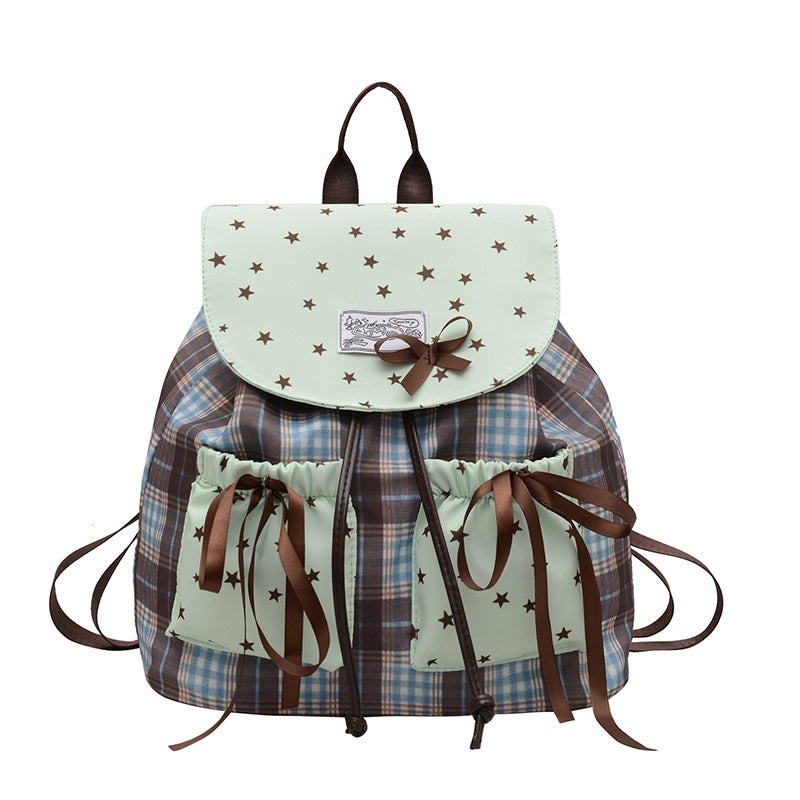 Kids Butterfly Bow Backpack Mint Green - Image 1