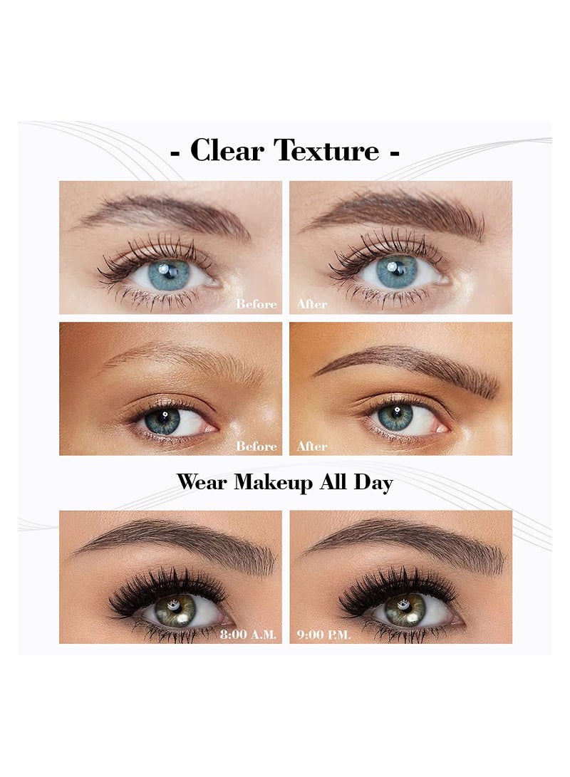 Excefore Eyebrow Pencil Eyebrow Microblading Pen Eye Makeup Eyebrow Pen Micro 4 Point Brow Pen Lift & Snatch Eyebrow Microblading Pen Long-Lasting Waterproof Natural Eyebrow Hair (Dark Brown) - Image 5