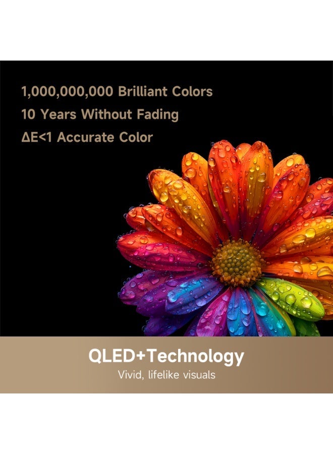 دريم Dreame Vivid 55 Inch QLED 4k Television Q100,  Dynamic Color Enhancement, Google TV, Multiple Eye Care with Metallic Bezel-less Design, Dolby Vision -Atmos, Game Master - Image 4