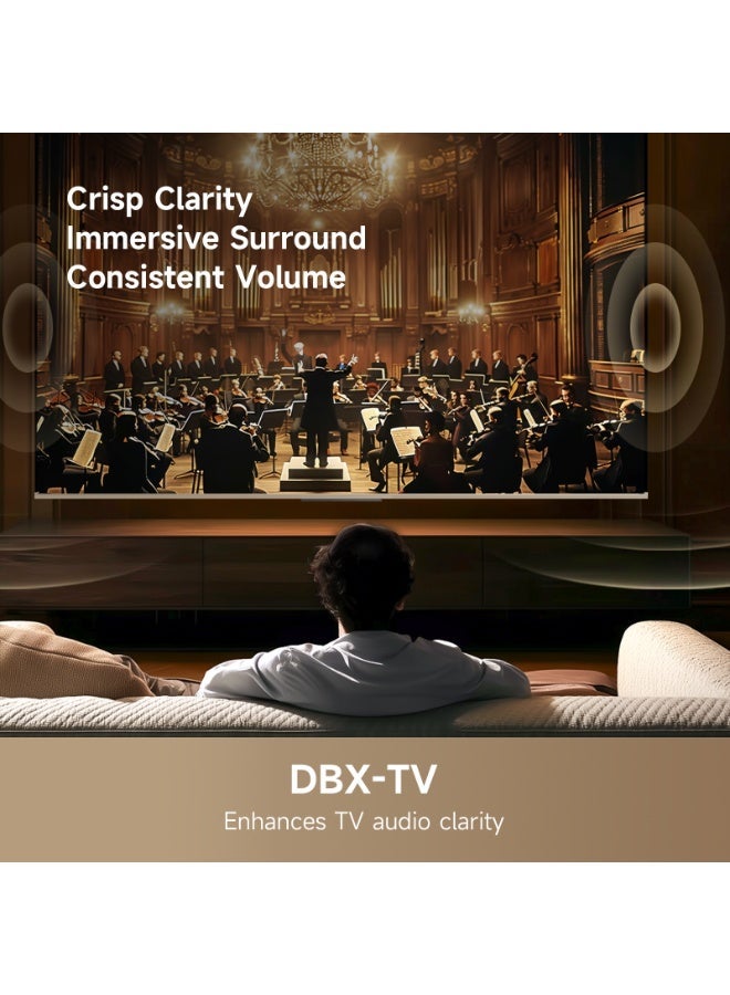 دريم Dreame Vivid 55 Inch QLED 4k Television Q100,  Dynamic Color Enhancement, Google TV, Multiple Eye Care with Metallic Bezel-less Design, Dolby Vision -Atmos, Game Master - Image 5