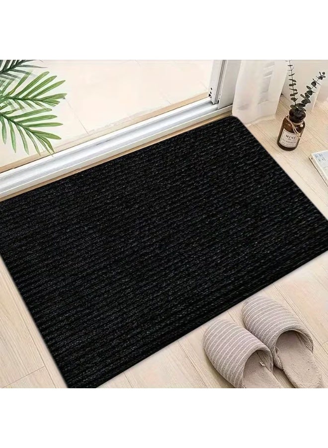KITCHENOO Thick, non-slip doormat made of plastic and rubber, suitable for home entrances, indoor rug, soft rug for feet, stylish and beautiful rug, outdoor rug - Image 1