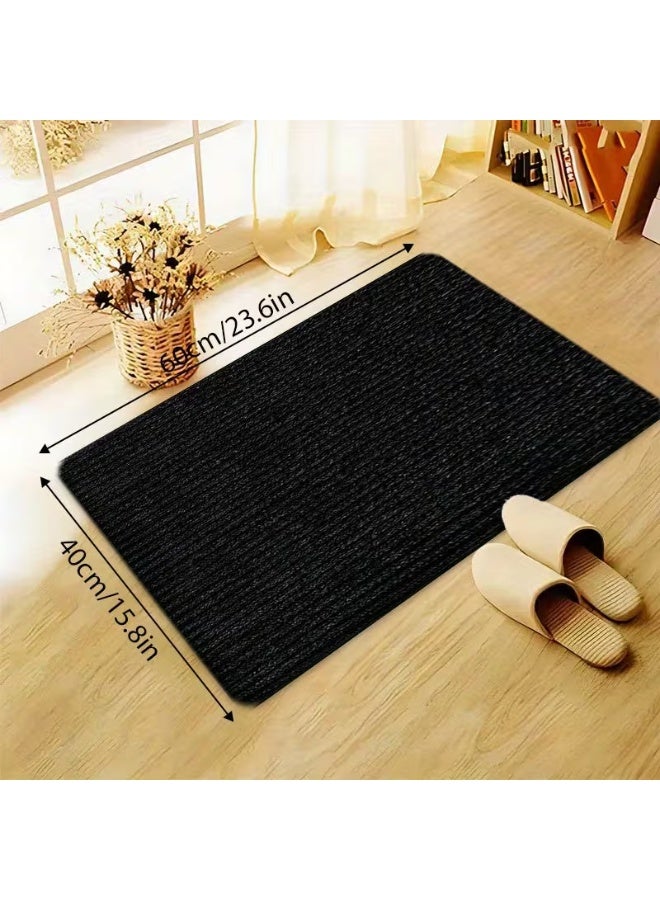 KITCHENOO Thick, non-slip doormat made of plastic and rubber, suitable for home entrances, indoor rug, soft rug for feet, stylish and beautiful rug, outdoor rug - Image 2
