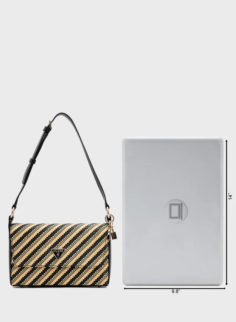 GUESS Simona Flap Shoulder Bag