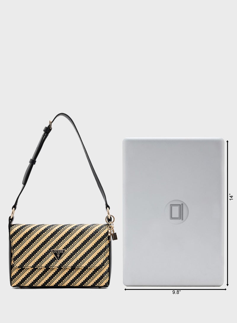 Simona Flap Shoulder Bag