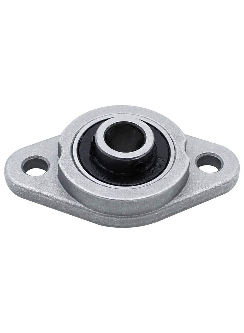 6Pcs KFL08 Zinc Alloy Self Aligning Pillow Block, 8mm ID Rhombus Flange Bearing Inner Ball Mounted Pillow Block Mini Insert Bearing for KFL Series Conveyor Systems - Image 3