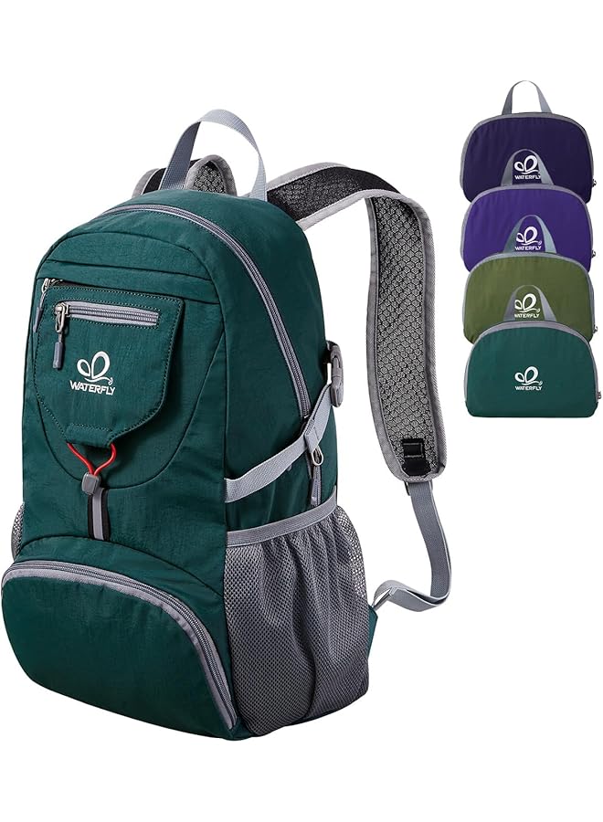 WATERFLY Small Lightweight Packable Backpack: 20L Ultra Light Foldable Travel Hiking Camping Daypack Day Pack For Man Woman - Image 1