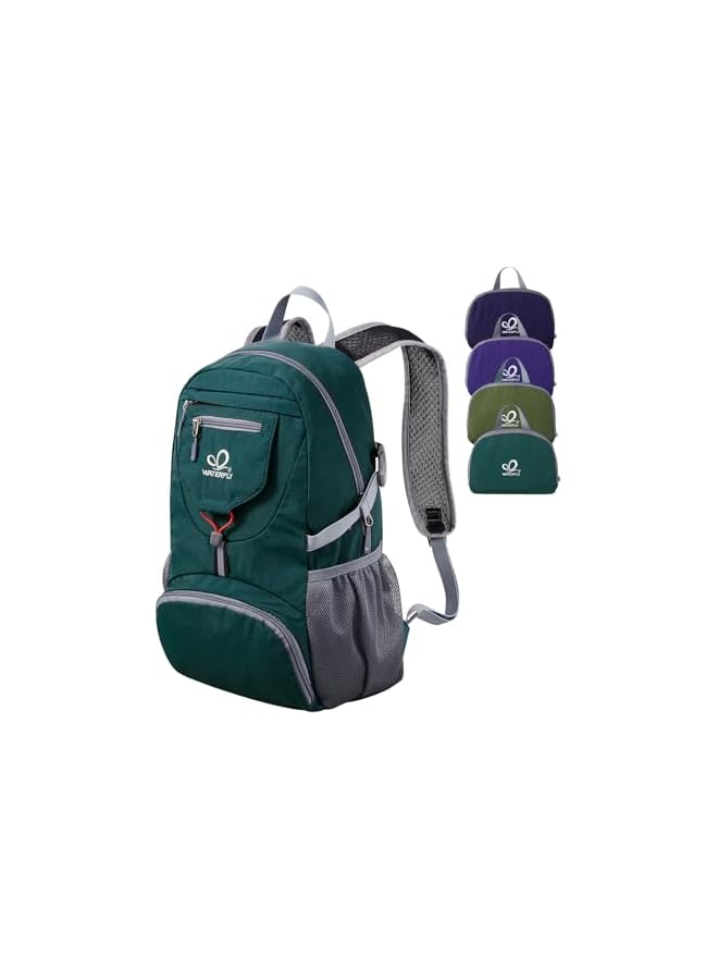 WATERFLY Small Lightweight Packable Backpack: 20L Ultra Light Foldable Travel Hiking Camping Daypack Day Pack For Man Woman - Image 2