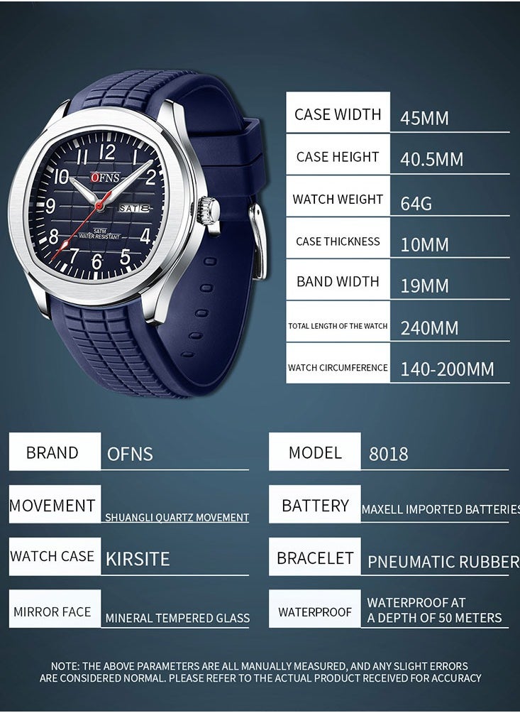 Sanda Top Brand Luxury Men's Quartz Watches Sports Waterproof Watch Automatic Date Week Quartz Men's Wristwatch  - Image 5