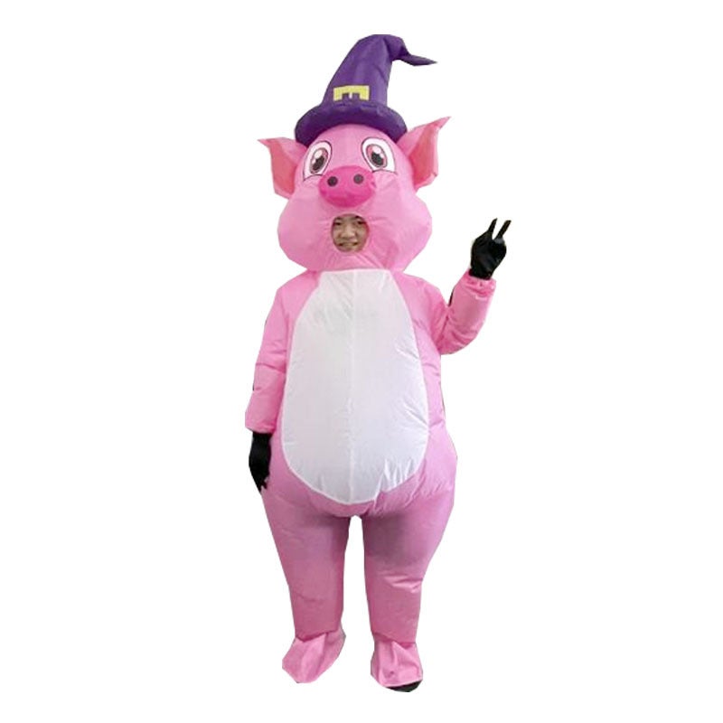 Cross-border Easter Festival Family Gathering Funny Creative Walking Doll Performance Easter Egg Bunny Inflatable Suit - Image 5