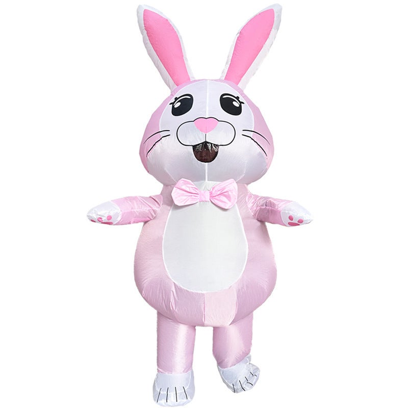 Cross-border Easter Festival Family Gathering Funny Creative Walking Doll Performance Easter Egg Bunny Inflatable Suit - Image 1