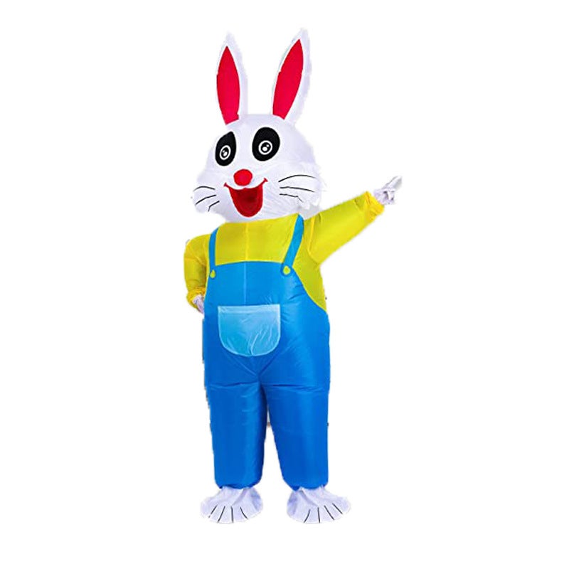 Cross-border Easter Festival Family Gathering Funny Creative Walking Doll Performance Easter Egg Bunny Inflatable Suit - Image 4
