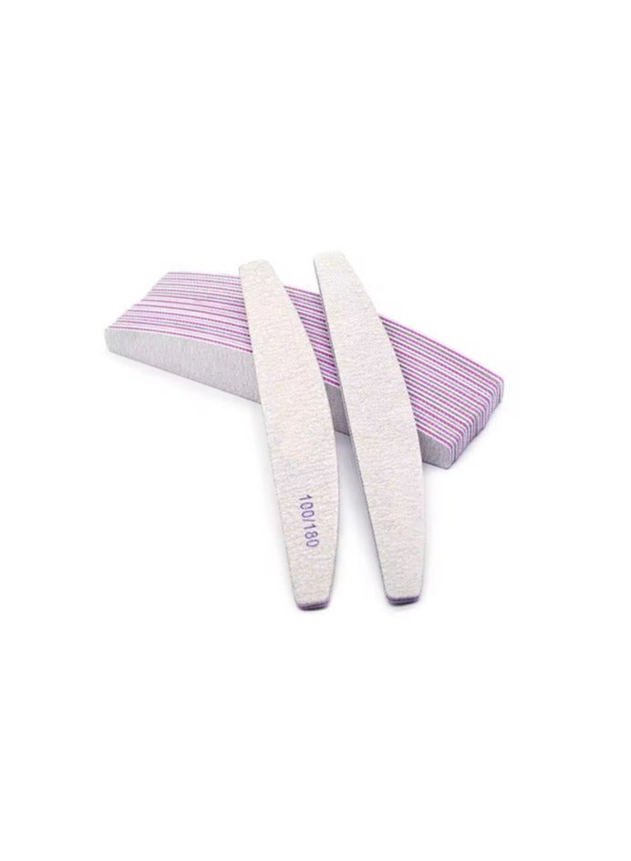 Manvik Nail File Set of 10 – Professional Double-Sided Emery Boards 100/180 Grit for Manicure, Pedicure & Pet Grooming – Home & Salon Use - Image 2