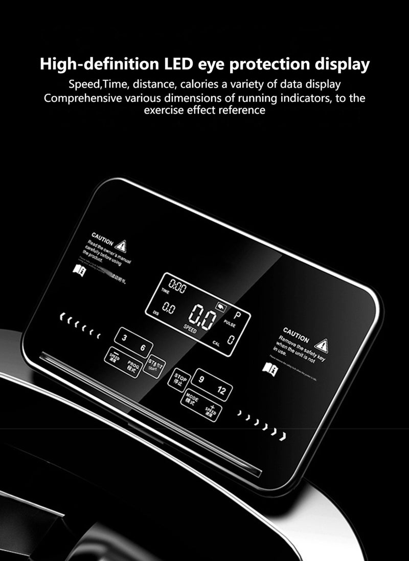 ETG - 1-12km/H Multifunctional Treadmill With Massage And Sit-Ups, 560mm Widened Running Platform, Foldable and Installation-Free, LED Display Treadmill, Load-Bearing 120kg（Multi—Function） - Image 1