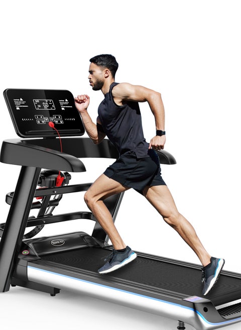 1-12km/H Multifunctional Treadmill With Massage And Sit-Ups, 560mm Widened Running Platform, Foldable and Installation-Free, LED Display Treadmill, Load-Bearing 120kg，Multi—Function