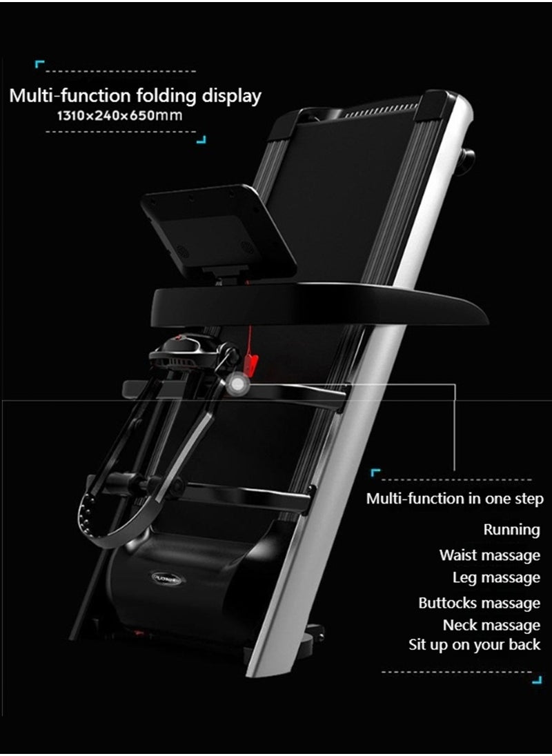 ETG - 1-12km/H Multifunctional Treadmill With Massage And Sit-Ups, 560mm Widened Running Platform, Foldable and Installation-Free, LED Display Treadmill, Load-Bearing 120kg（Multi—Function） - Image 1