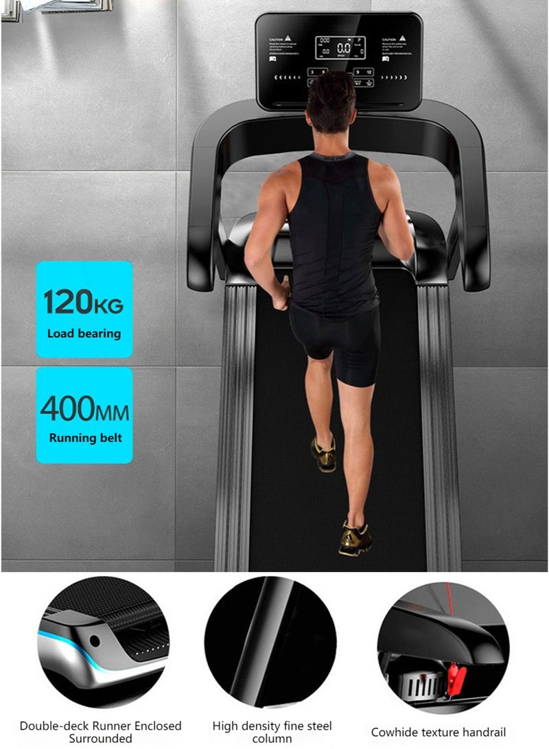 ETG 1-12km/H Multifunctional Treadmill With Massage And Sit-Ups, 560mm Widened Running Platform, Foldable and Installation-Free, LED Display Treadmill, Load-Bearing 120kg，Multi—Function - Image 5