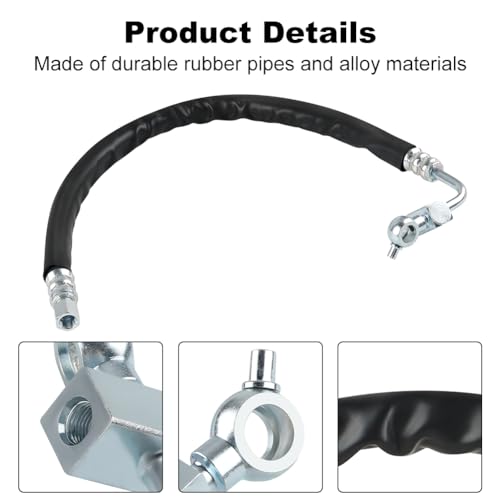 WMPHE Power Steering Pressure Hose Compatible with Nissan Altima L4 2.5L 2007 2008 2009 2010 2011 2012, Replacement for ‎49720JA000, 3402511 - Image 4