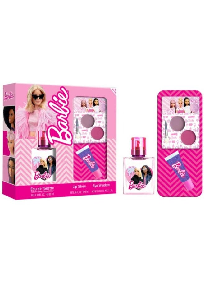 Barbie Barbie Barbie Set (Eau de Toilette 30 ml + Lipgloss + Eyeshadow) 