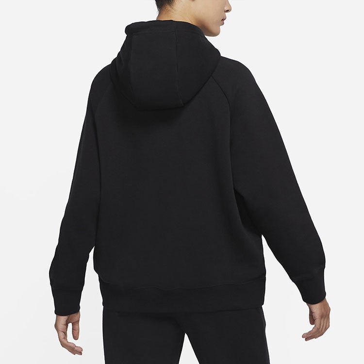 Nike (WMNS) Nike NSW Graphic Hoodie 'Black Green' - Image 4