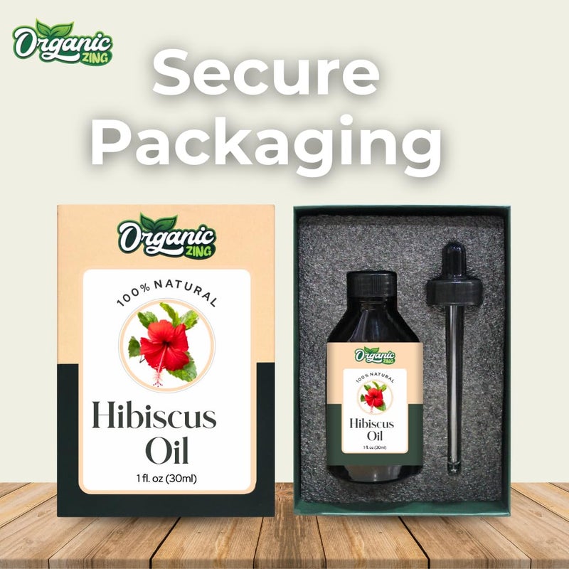 Organic Zing Hibiscus Rosa sinensis Oil Pure Natural Essential Oil for Skincare Hair Care Massage 30ml101fl oz - Image 4
