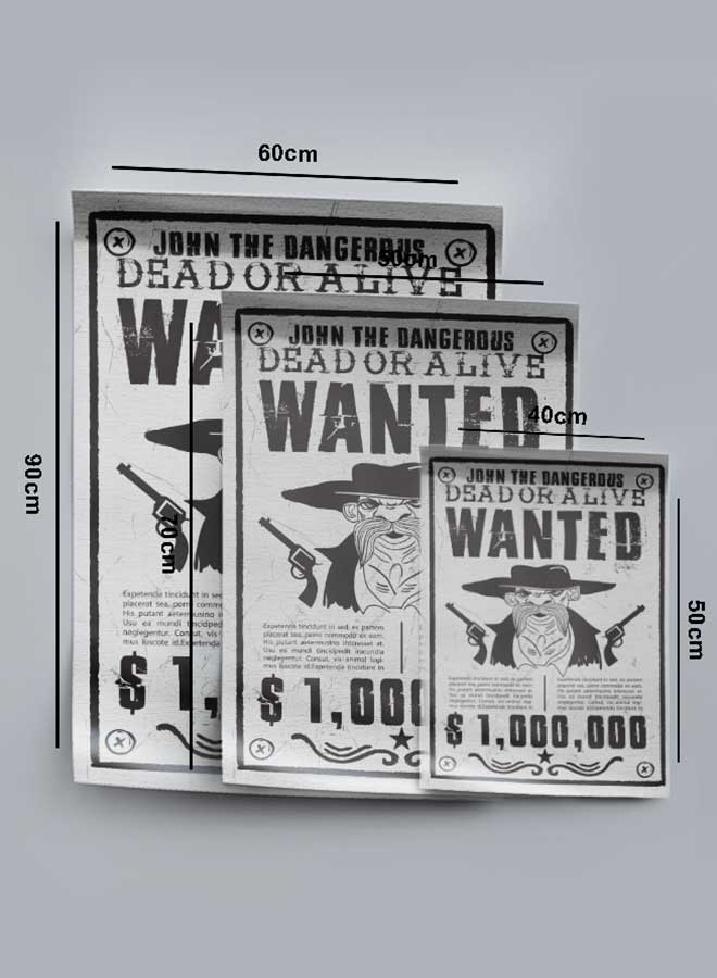 LOWHA Poster Painting Art With Four Separate Pieces Of Double-Sided Stickers Wanted For Home Bedroom Living Room And Office Decor - Image 4