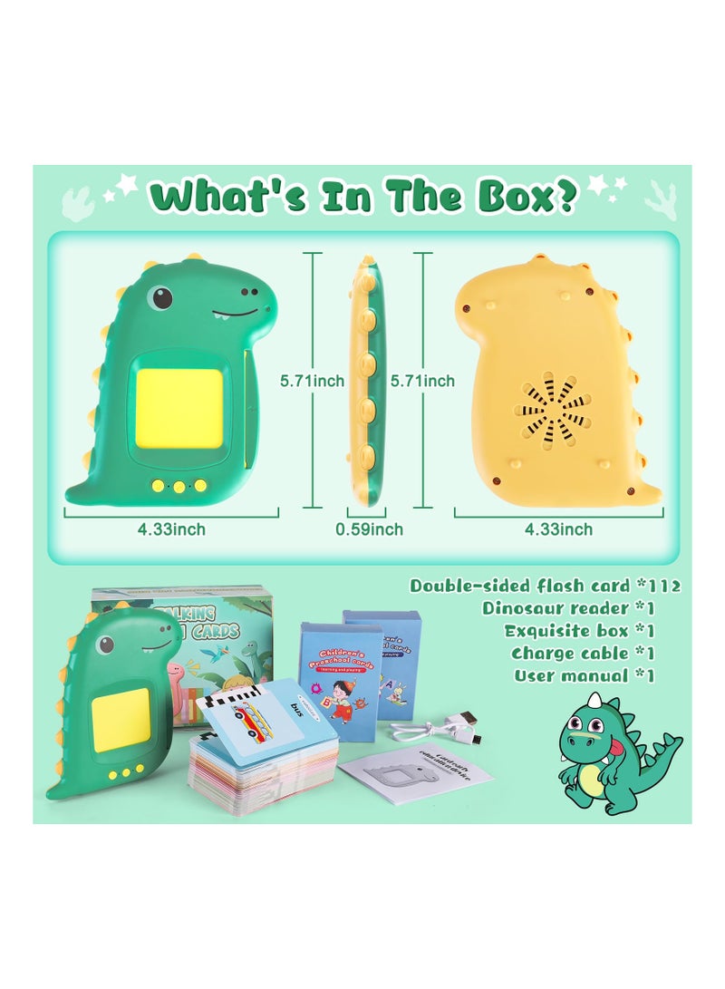 SYOSI Talking Flash Cards Learning Toys, Speech Therapy Toy with 224 Sight Words, Toddlers Toy for 3 4 5 6 7 Years Old Kids Audible Flashcards Device, Preschool Gift for Autism Boys Girls - Image 3