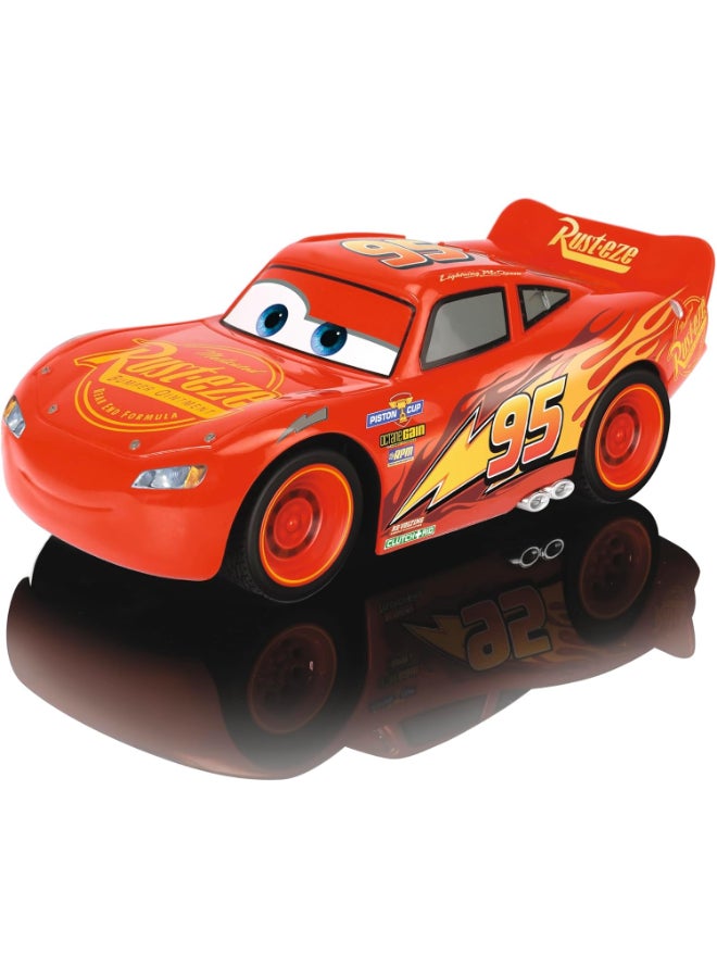 Jada Disney Pixar Cars Lightning McQueen Single Drive RC Car (1:32, Red) - Image 2