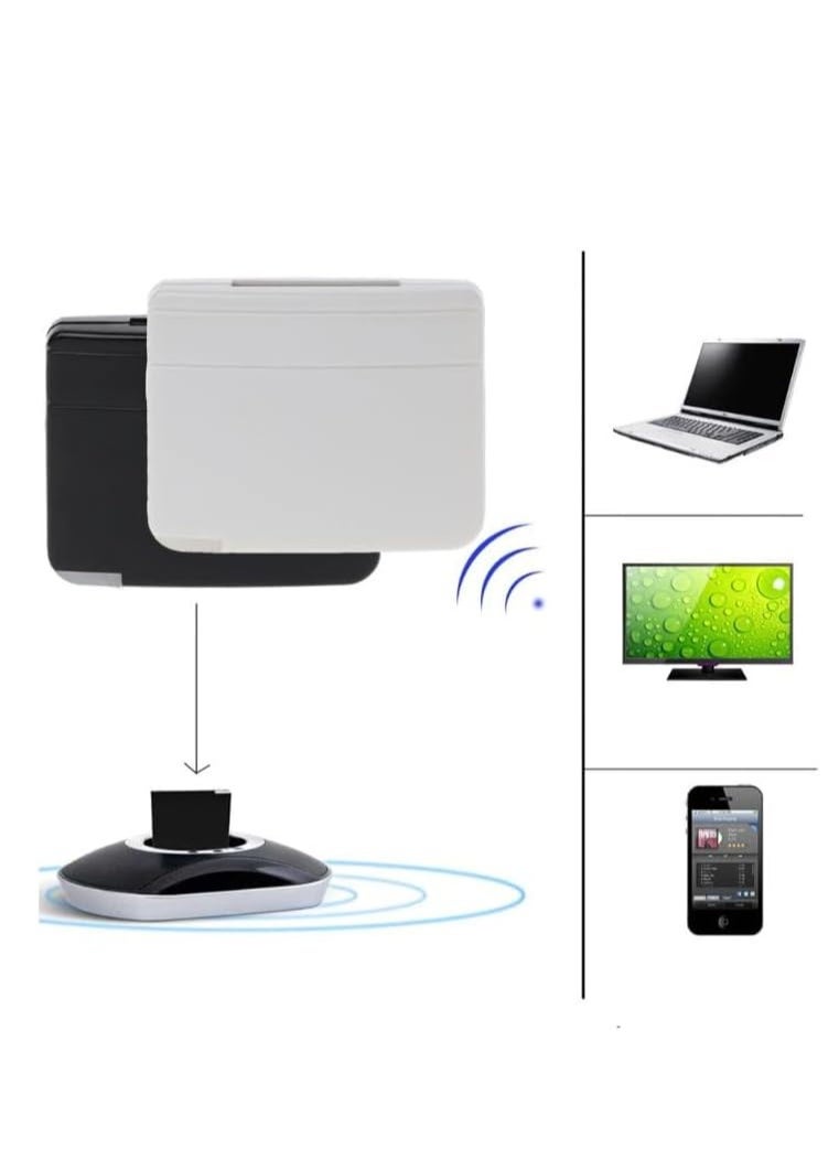 SYOSI - 30 Pin Bluetooth Receiver, Adapter for iPod iPhone iPad Speaker Dock, Bluetooth A2DP Music Audio Receiver 30 Pin, Compatible Bose iPod SoundDock, Versatile Bluetooth Standards (Balck) - Image 1