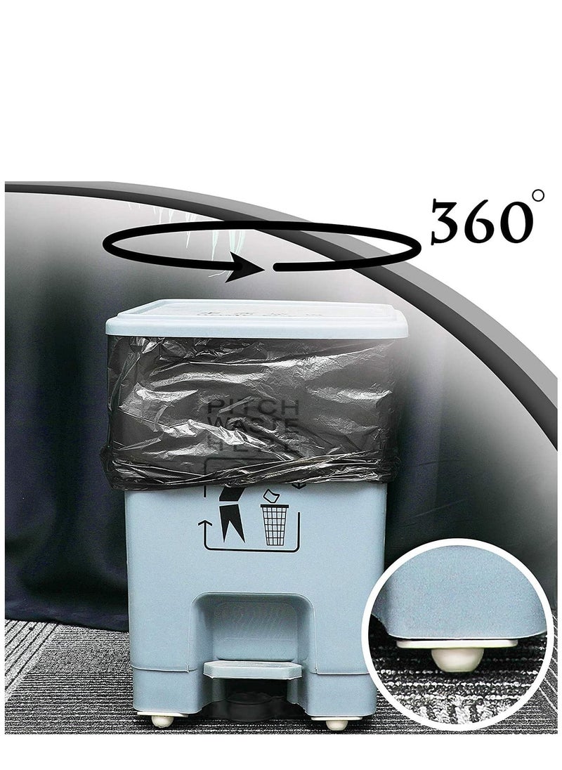 Womdee - Stainless Steel Self Adhesive Universal Wheels, womdee Mini Caster Wheels Swivel Wheels, 360 Degree Rotation Sticky Pulley for Bins Bottom Storage Box Furniture Trash Can (8 Pcs) - Image 1