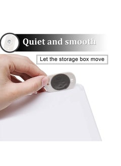 Womdee Stainless Steel Self Adhesive Universal Wheels, womdee Mini Caster Wheels Swivel Wheels, 360 Degree Rotation Sticky Pulley for Bins Bottom Storage Box Furniture Trash Can (8 Pcs)  - Image 3
