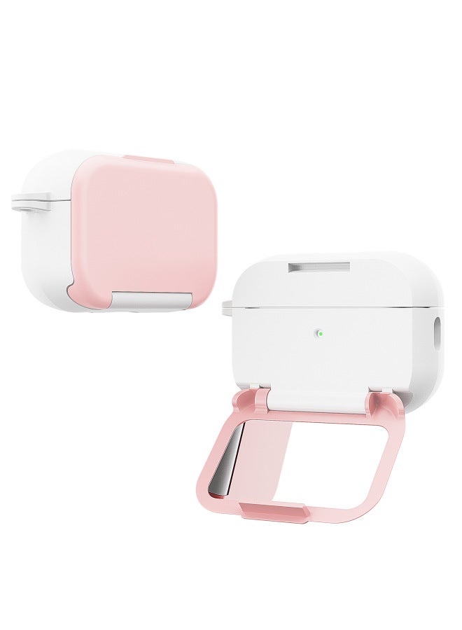 Loquat For AppleAirpods4 Earphone Case Sky Mirror Pro2 Bluetooth Headset Protective Cover Mirror Holdable-Color:White Green-Model:airpods 4  - Image 3