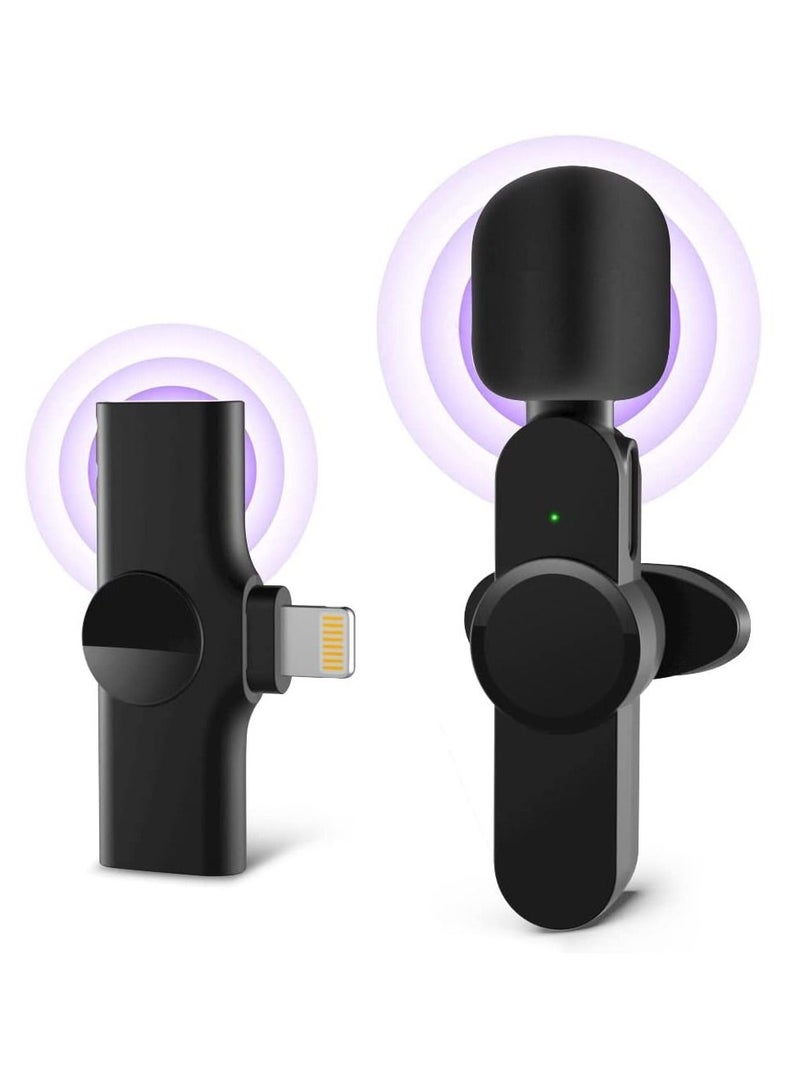 Upgraded （Plug-Play） Wireless Lapel Lavalier Microphone for iPhone iPad Recording, YouTube Facebook Live Stream,Vlog, Auto-Sync Wireless Mic with  FOR Bluetooth - Image 1