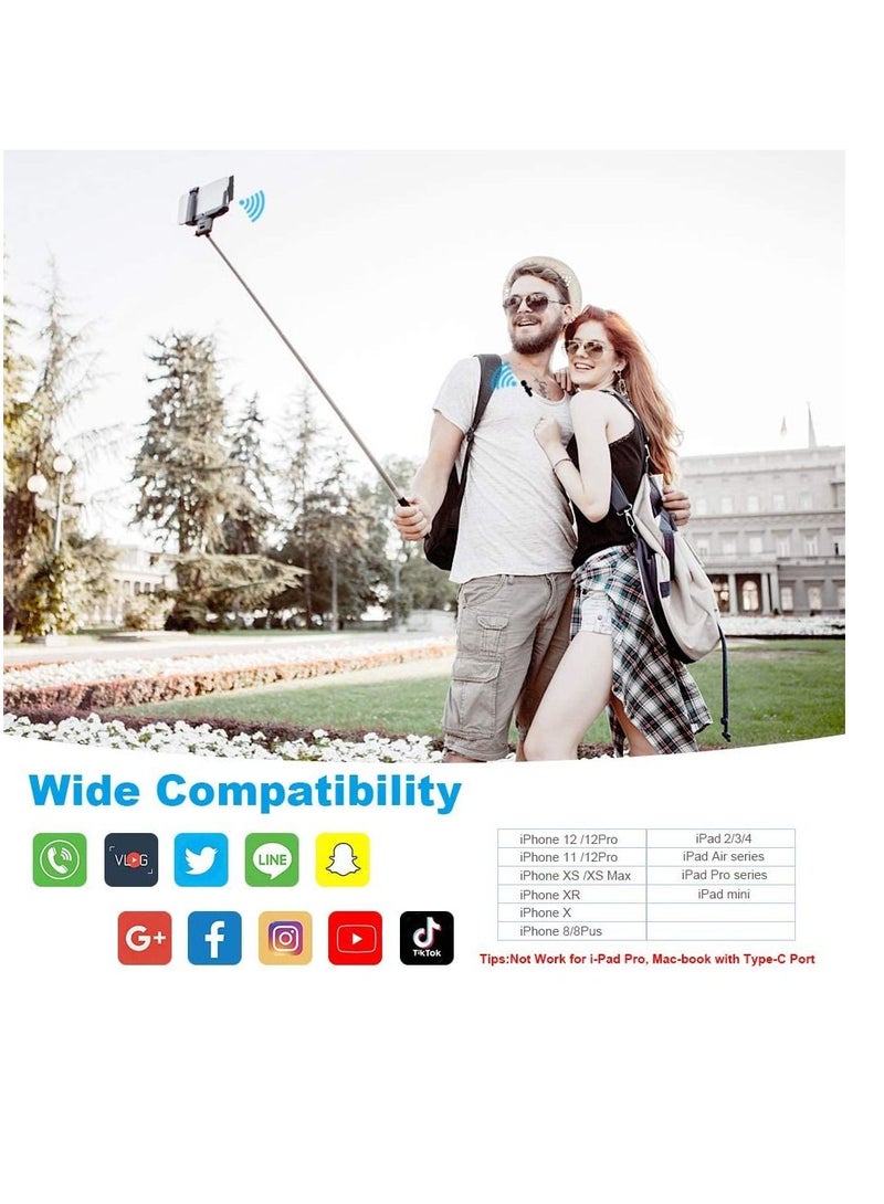 Upgraded （Plug-Play） Wireless Lapel Lavalier Microphone for iPhone iPad Recording, YouTube Facebook Live Stream,Vlog, Auto-Sync Wireless Mic with  FOR Bluetooth - Image 3