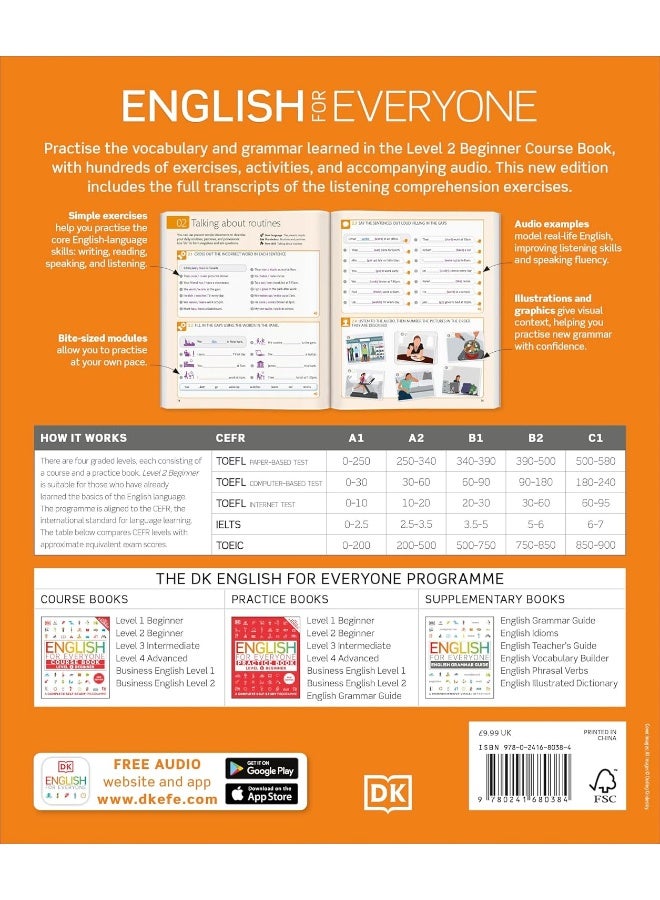 English for Everyone Practice Book Level 2 Beginner : A Complete Self-Study Programme (Dk English for Everyone) - Image 2
