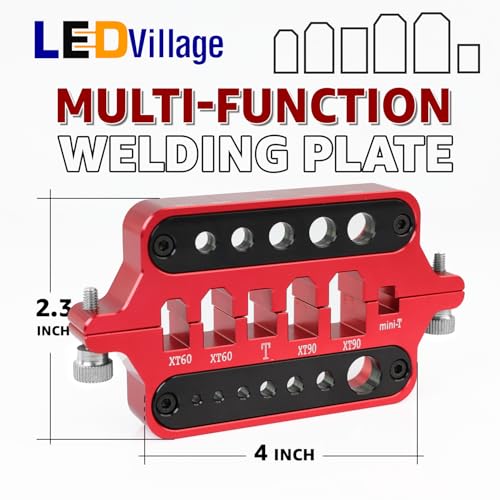 Ledvillage 1 Pack Ledvillage Red Aluminum Welding Soldering Insulate Station Jig RC Tools for XT60 XT90 Deans Banana Plug Connector - Image 2