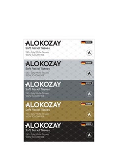 Alokozay ALOKOZAY 130 X 2 PLY SOFT FACIAL TOUCH FREE TISSUE PACK OF 5 