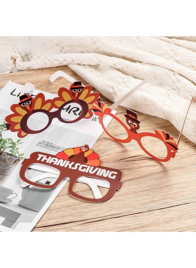 Amosfun - Thanksgiving Turkey Sunglasses Creative Thanksgiving Day Eyeglasses Cosplay Party Glasses For Thanksgiving Day Birthday Party Favor Supplies 9Pcs - Image 1