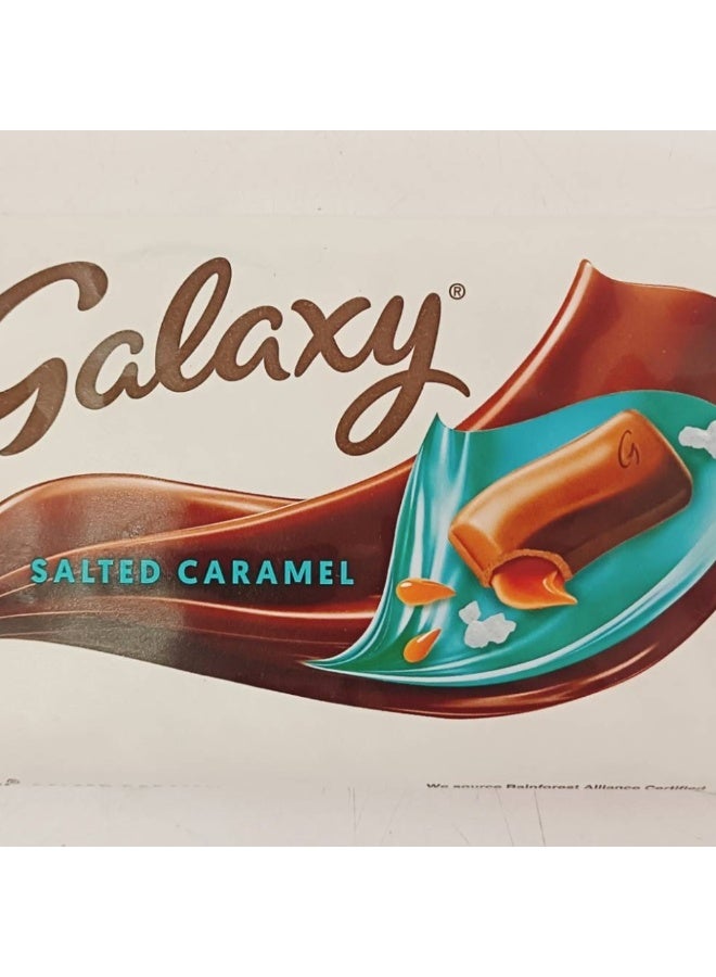 Galaxy Salted Caramel Chocolate Bar – Smooth Milk Chocolate with Crunchy Caramel Pieces & Sea Salt – 135g Sharing Bar - Image 3