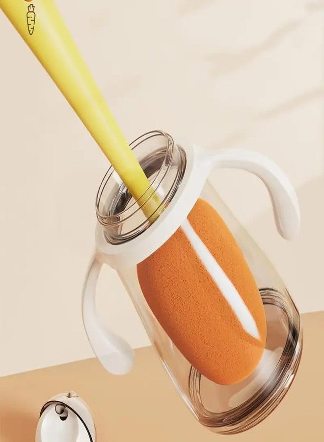 VIVITO 3-in-1 Multifunction Bottle Cleaning Brush Set | 360° Rotating Long Handle with Sponge, Straw & Nipple Cleaner | Safe for Baby Bottles, Tumblers, Lids, Mugs, Thermoses | (Pack of 2) - Image 4