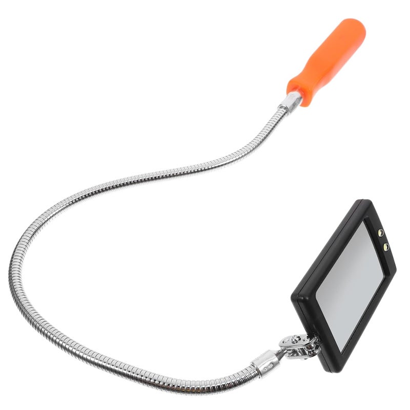 Rotating Flexible Inspection Mirror with LED Light for Vehicle Mechanic Tool - Image 2