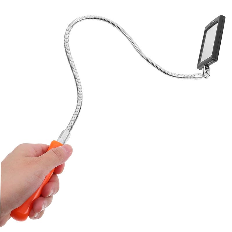 Rotating Flexible Inspection Mirror with LED Light for Vehicle Mechanic Tool - Image 5