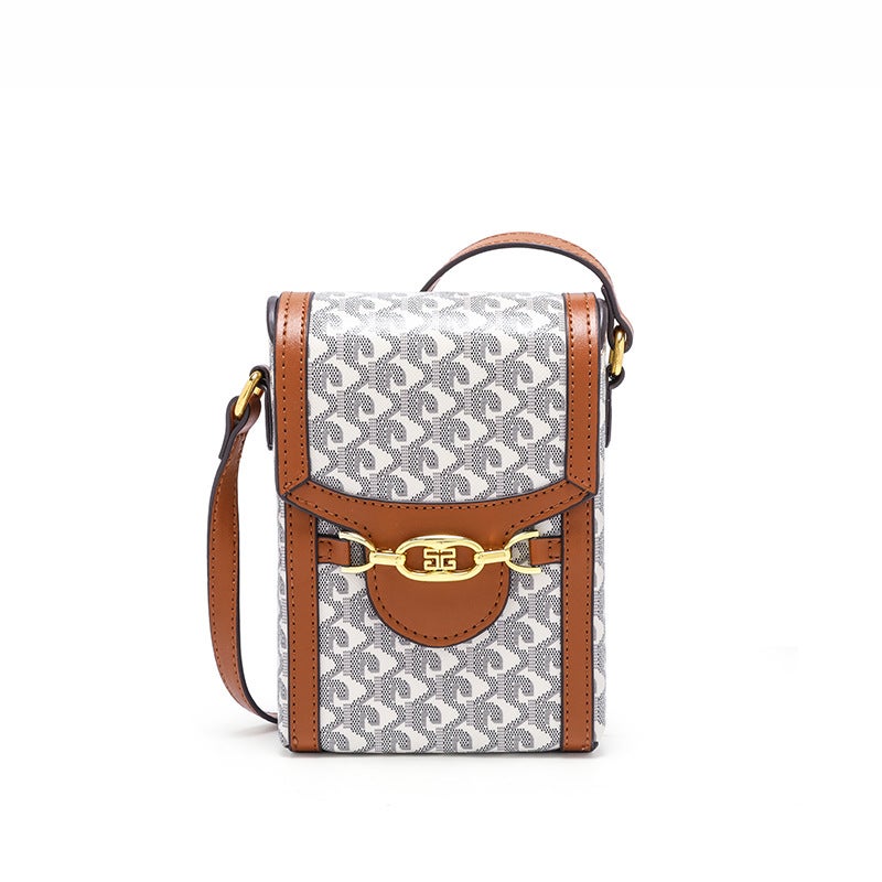 Light Luxury Mini Phone Bag Fashionable Casual All-Match Vertical Dog Tooth Coin Purse New Textured One-Shoulder Crossbody Women'S Bag - Image 1