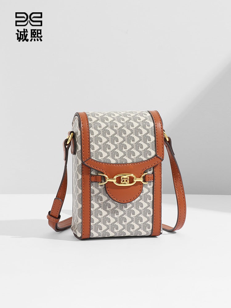 Light Luxury Mini Phone Bag Fashionable Casual All-Match Vertical Dog Tooth Coin Purse New Textured One-Shoulder Crossbody Women'S Bag - Image 3