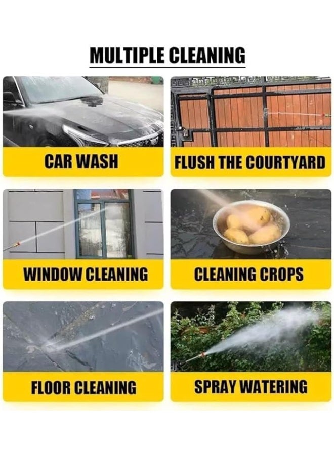 مسدس رش مياة عالي الضغط لاسلكي - ماكينة غسيل سيارات ودراجات كهربائية ببطارية 48 فولت - مسدس تنظيف محمول مع فوهة قابلة للتعديل وخرطوم 5 متر - أداء فائق للتنظيف المنزلي والخارجي - Image 2