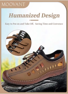 Moovant Men's Flats Shoes, Soft Sole Breathable Men's Shoes, New Fashion Casual Shoes, Hand-stitched Driving Shoes, Tendon Sole Shoes  - Image 5