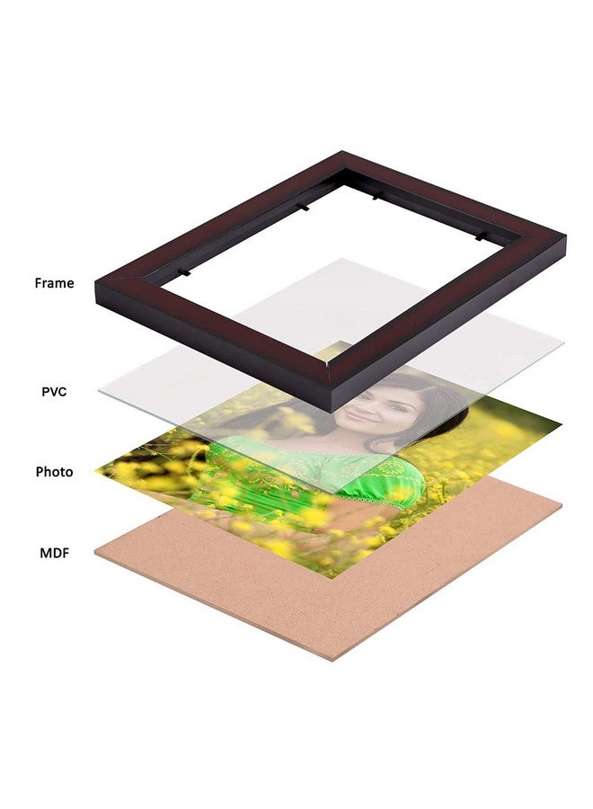 Stuthi Arts إطار صور خشبي MDF بحجم A4 من ستوثي آرتس (12 صورة، مستندات) (بني) - Image 3