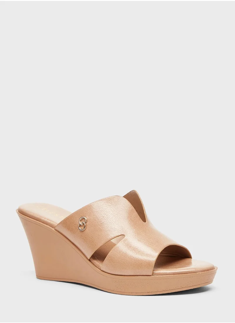 سيليست Multi Strap Wedge Sandals