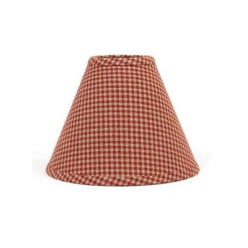 A1 Home Collections Home Collection by Raghu Newbury Gingham Barn Red Lampshade 10 