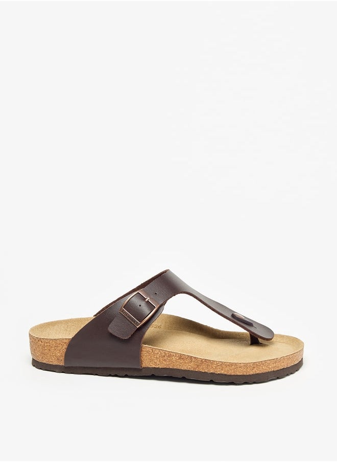 Le Confort - Men Buckle Detail Slip-On Sandals - Image 1